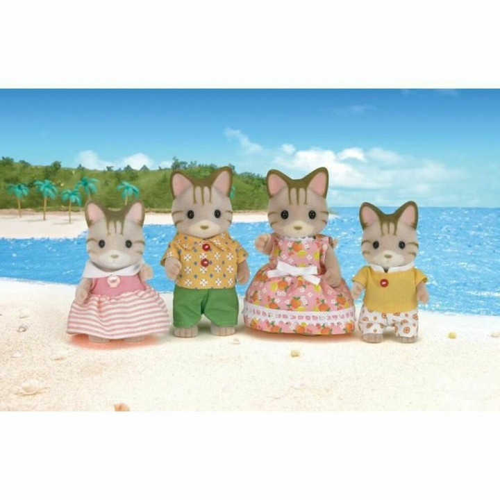 Actiefiguren Sylvanian Families Striped Cat Family