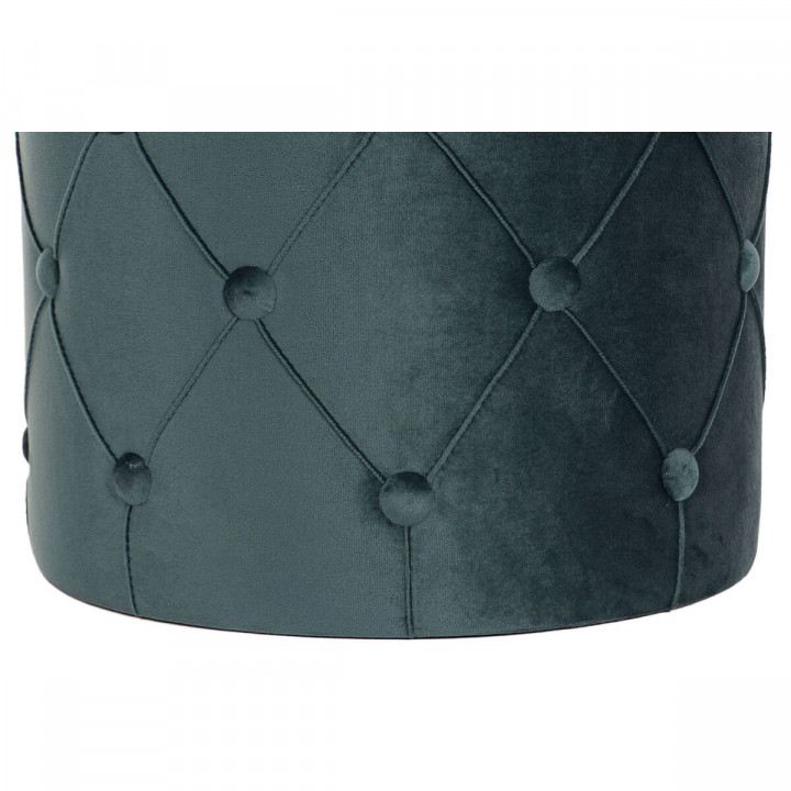 Reposapiés DKD Home Decor Verde Rosa Rosa oscuro Dorado Terciopelo 36 x 36 x 44 cm (2)