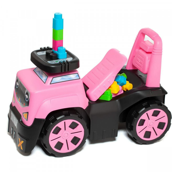 Tricycle Moltó 3x1 Wheels & Blocks 10 Pieces 89 cm Pink