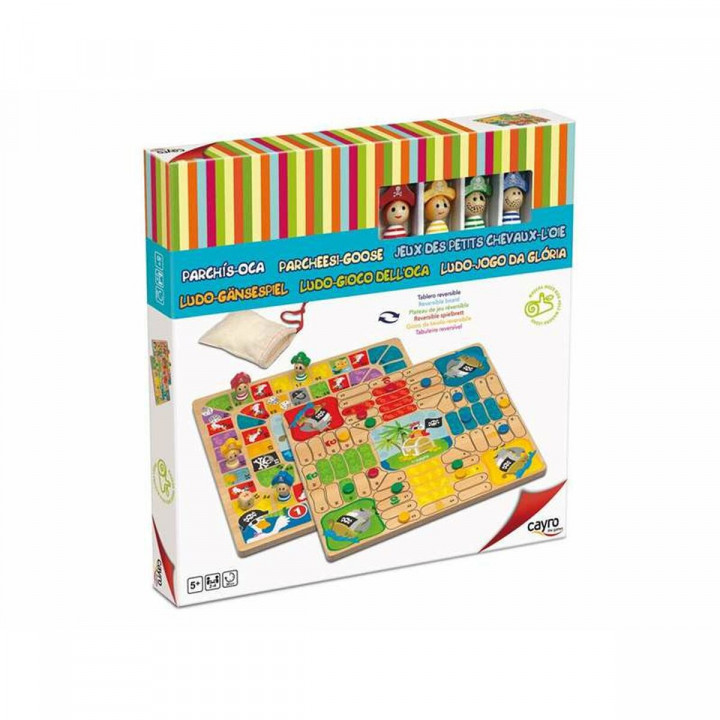 Jeu de petit chevaux et de l'oie Cayro 29 x 29 cm