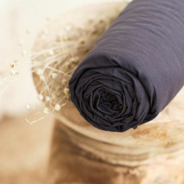 Verstelbaar onderlaken TODAY Essentials Zwart 140 x 190 cm Antraciet