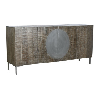 Dressoir DKD Home Decor Donkerbruin Donker grijs Metaal Mangohout 180 x 40 x 80 cm