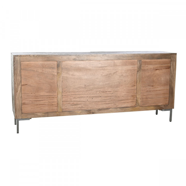 Aparador DKD Home Decor Marrón oscuro Gris oscuro Metal Madera de mango 180 x 40 x 80 cm