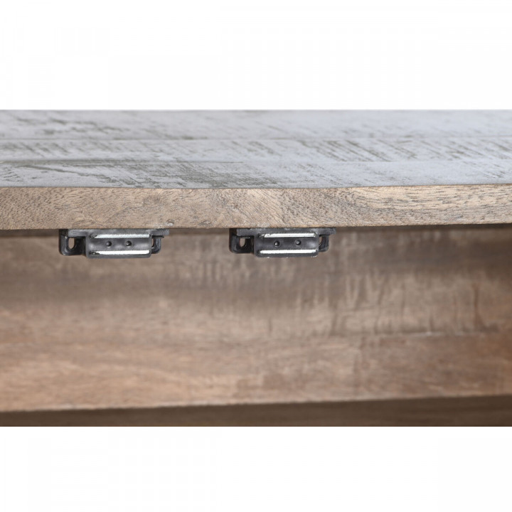 Buffet DKD Home Decor Brun foncé Gris foncé Métal Bois de manguier 180 x 40 x 80 cm
