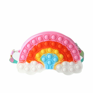 Bolso Bandolera Inca Pop-it Multicolor Arcoíris