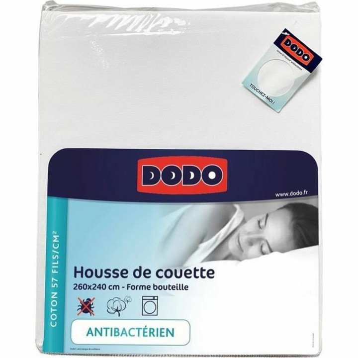 Noorse hoes DODO Antibacterieel middel Wit 240 x 260 cm 260 x 240 cm