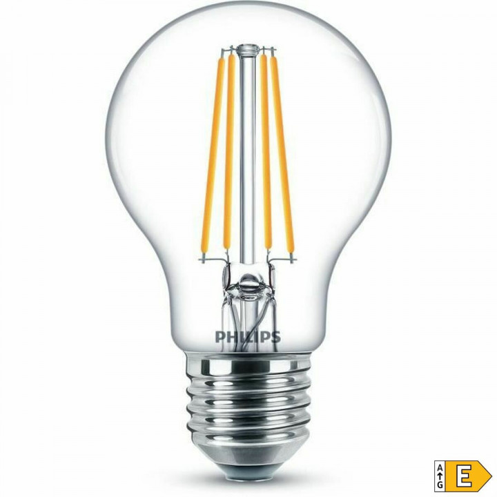 Bombilla LED Philips Classic 60 W Blanco E E27 (2700 K) (2 Unidades)