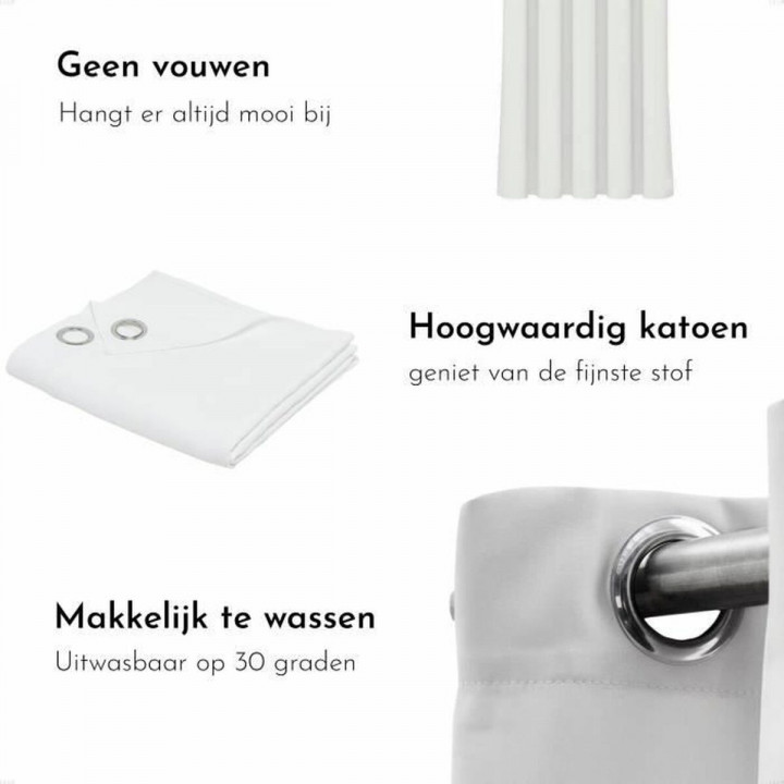 Gordijn TODAY  Essential Wit 140 x 240 cm