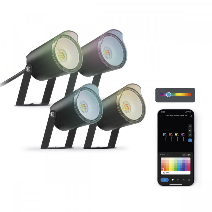 LED spotlight KSIX SmartLED Zwart (3000K)