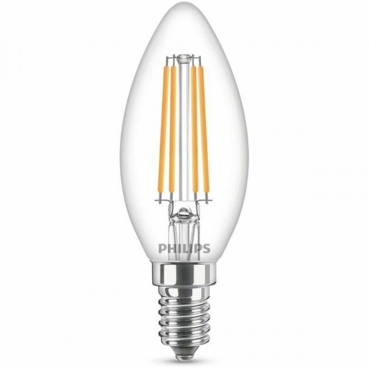 Ampoule LED Bougie Philips Equivalent  E14 60 W Blanc E (2700 K)