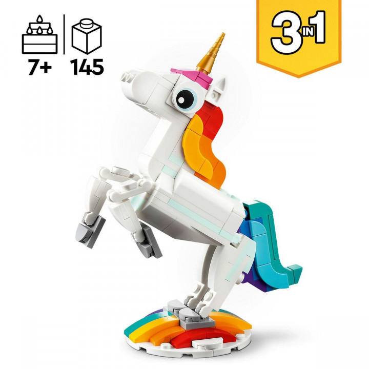 Konstruktionsspiel Lego Creator Magic Unicorn 31140 3 in 1 145 Stücke