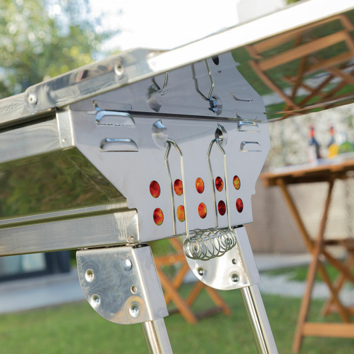 Barbacoa Plegable de Acero Inoxidable para Carbón ExelQ InnovaGoods Acero Inoxidable (Reacondicionado B)