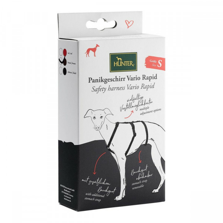 Imbracatura per Cani Hunter 38-52 cm Marrone Nero XS/S