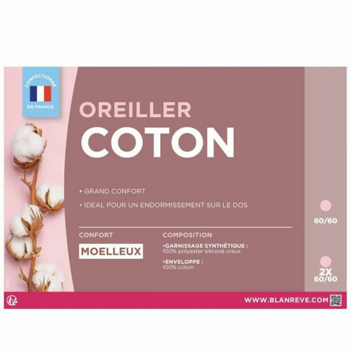 Cuscino Blanreve Bianco 60 x 60 cm