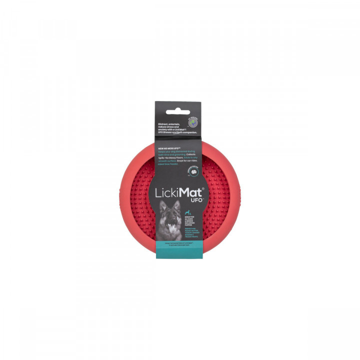 Mangeoire pour chiens Lickimat Rose Caoutchouc