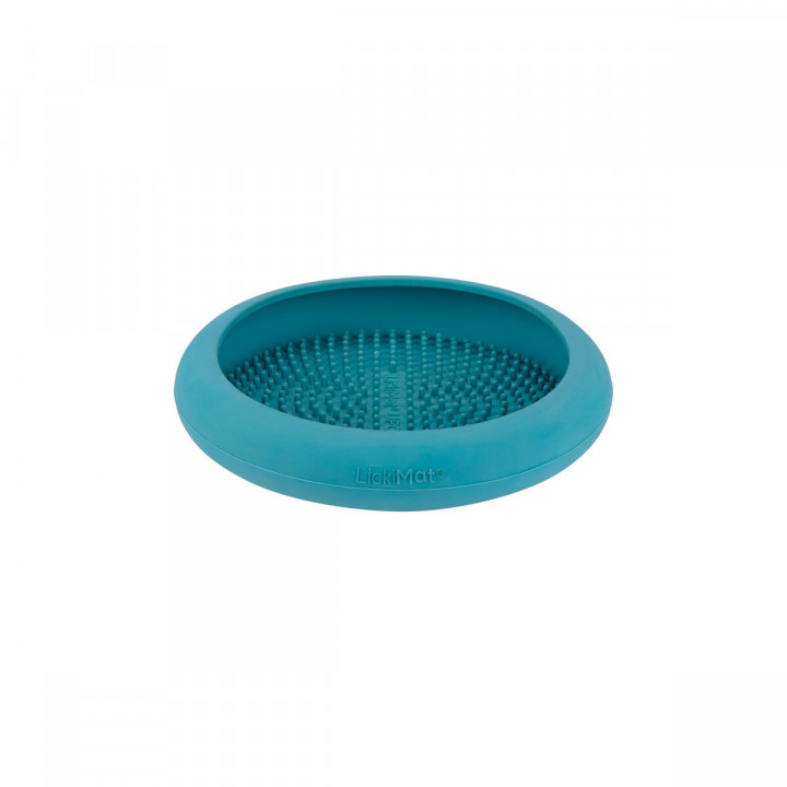 Dog Feeder Lickimat Turquoise Rubber