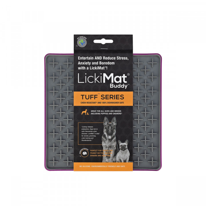 Mangeoire pour chiens Lickimat Violet polypropylène TPR