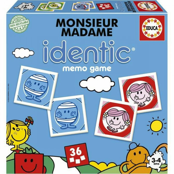 Jeu de société Educa Monsieur Madame Identic 23 x 5 x 23 cm