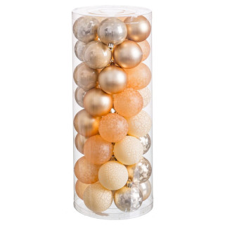 Kerstballen Gouden 6 x 6 x 6 cm (40 Stuks)