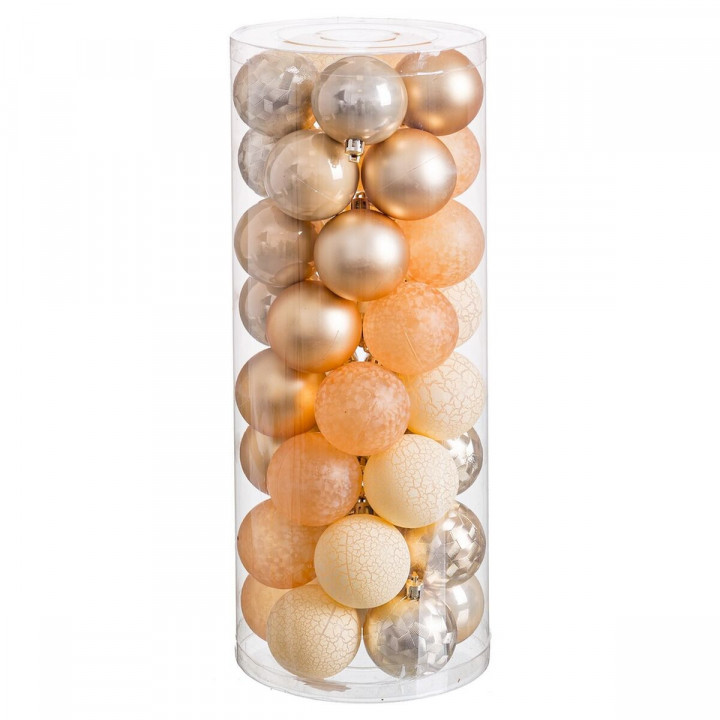 Boules de Noël Doré 6 x 6 x 6 cm (40 Unités)