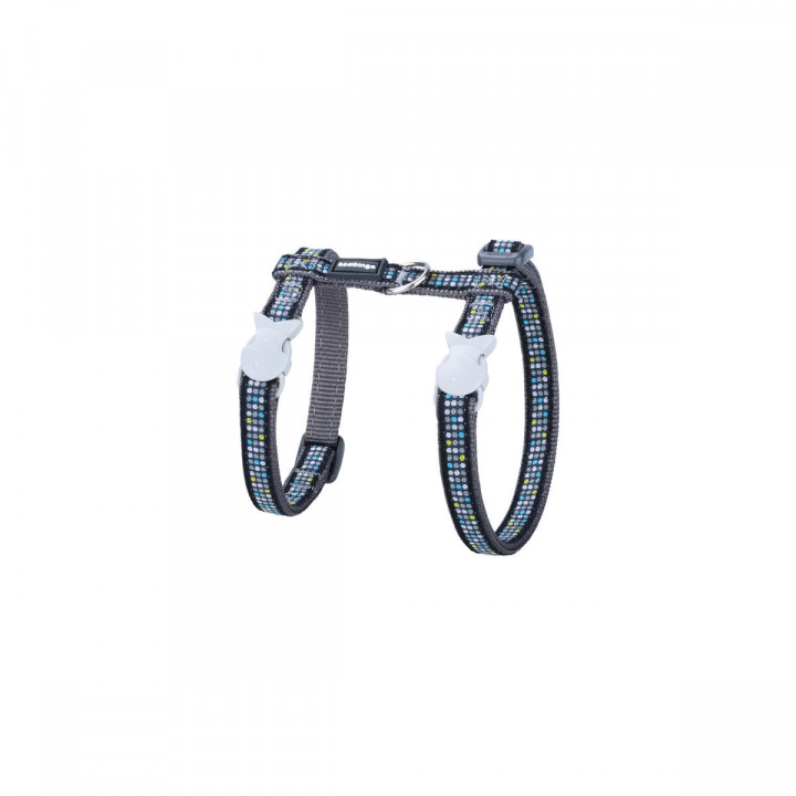 Hundegeschirr Red Dingo On Cool Grau