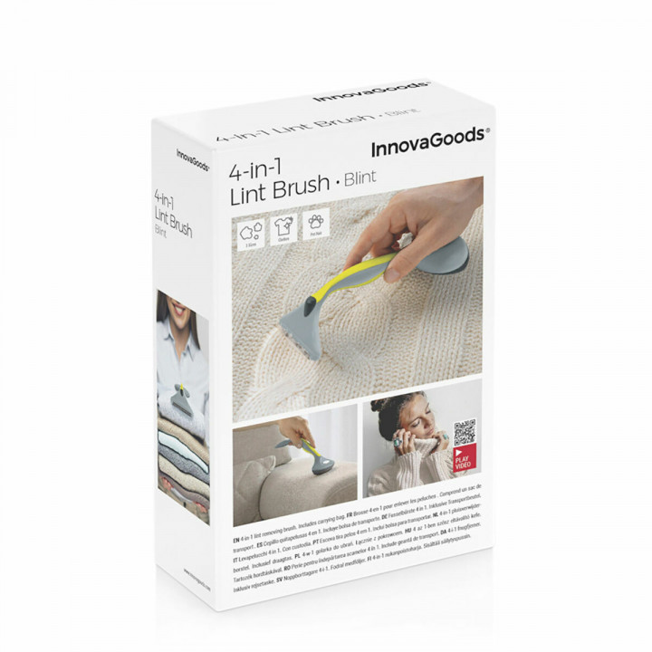 Brosse Anti-peluche avec Accessoires 4 en 1 Blint InnovaGoods Gris (Reconditionné B)