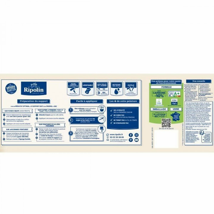 Peinture d'Apprêt Ripolin Beige Satiné 2,5 L