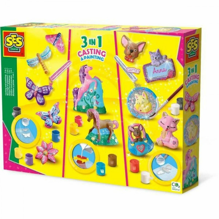 Plasticine Set SES Creative Molding and painting - 3 in 1