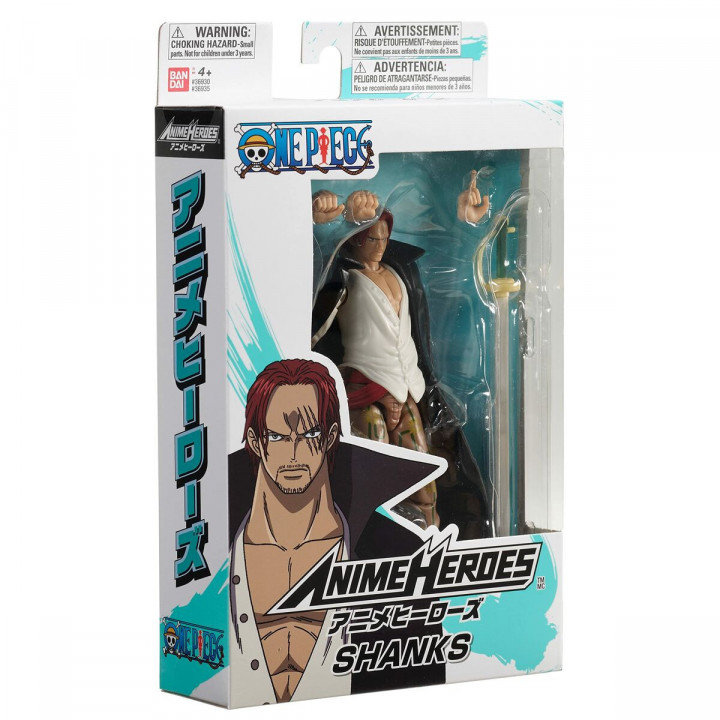 Personaggi d'Azione One Piece Bandai Anime Heroes: Shanks 17 cm