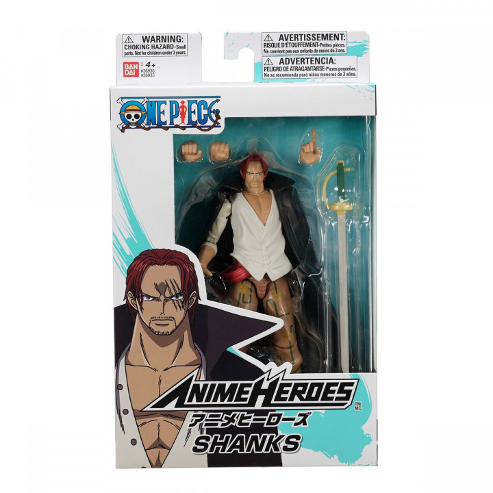 Personaggi d'Azione One Piece Bandai Anime Heroes: Shanks 17 cm