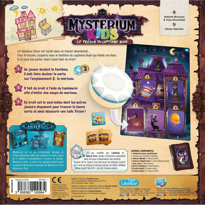 Tischspiel Asmodee Mysterium Kids: Le Trésor du Capitaine Bouh Französisch