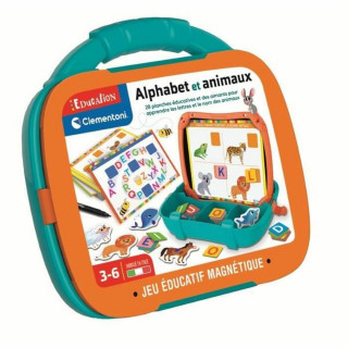 Tischspiel Clementoni Magnetic Letters & Animals Case 27 x 23 x 5 cm 28 x 6 x 24 cm
