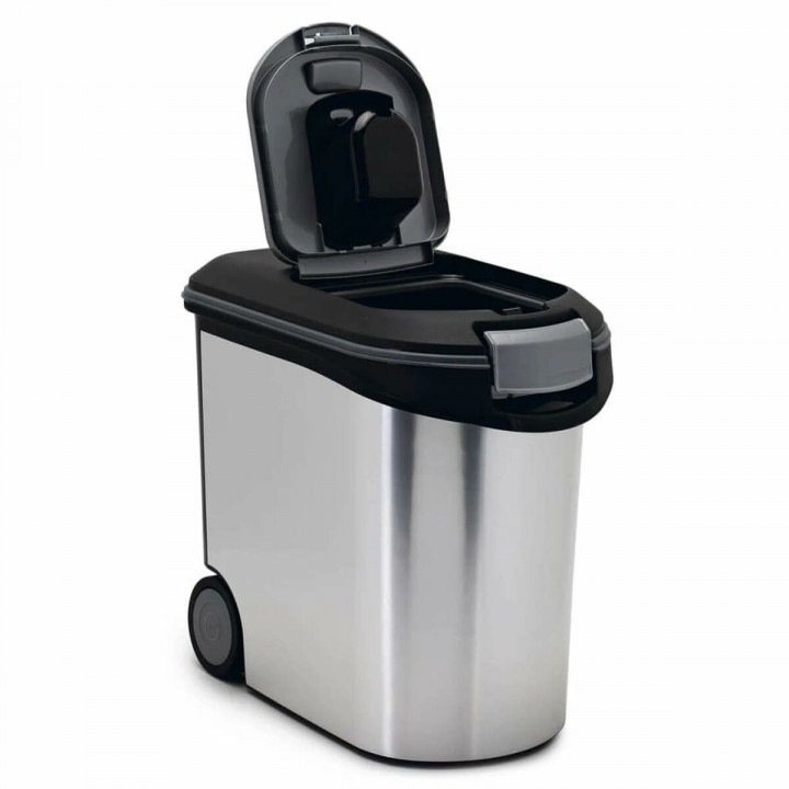 Contenitore di Metallo per Cibo per Cani Curver Argentato polipropilene 35 L 12 kg