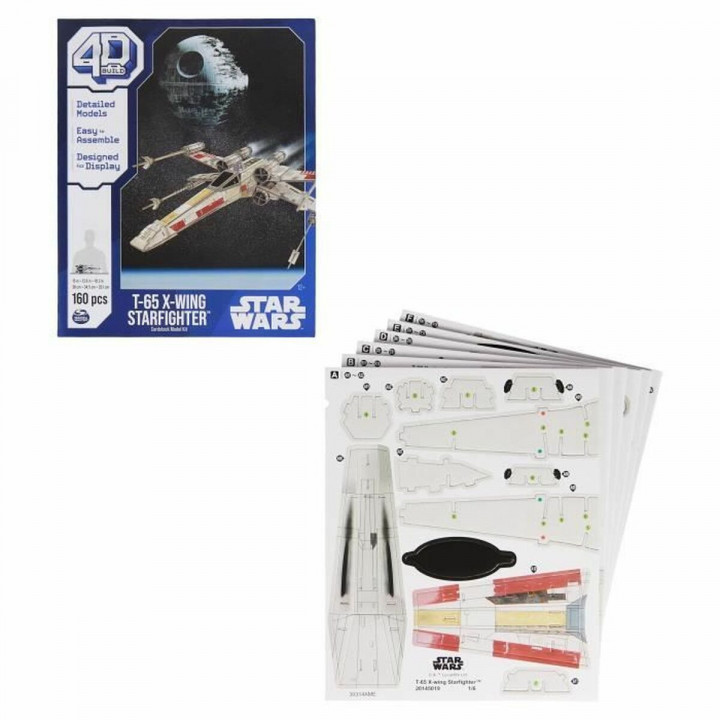Set di Costruzioni Star Wars T-65 X-Wing Starfighter 160 Pezzi 38 x 34,5 x 26 cm Multicolore