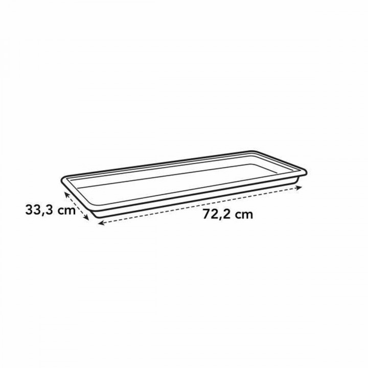 Bloempot schaal Elho Green Basic XXL Zwart Plastic 72,2 cm