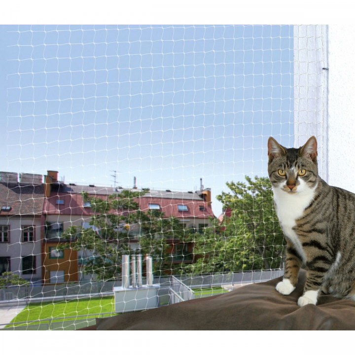 Rete di sicurezza Trixie 44323 Trasparente 4 x 3 m Nylon Gatto