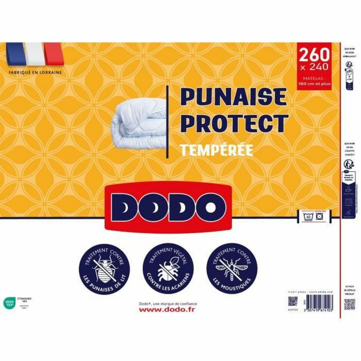 Piumino Letto DODO Bianco 240 x 260 cm