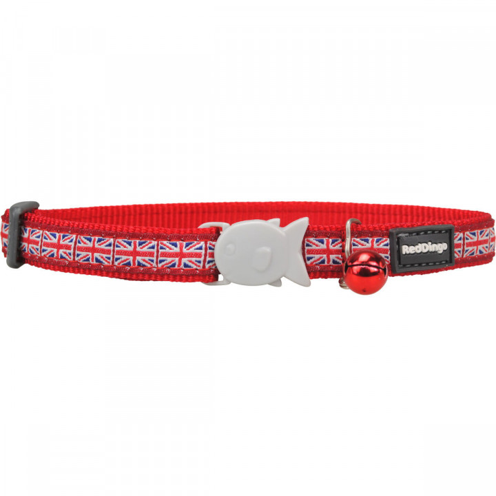 Collier pour Chien Red Dingo STYLE UNION JACK FLAG 31-47 cm