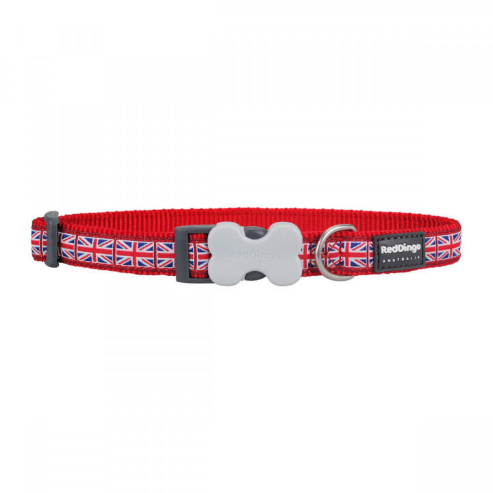 Collar para Perro Red Dingo STYLE UNION JACK FLAG 31-47 cm