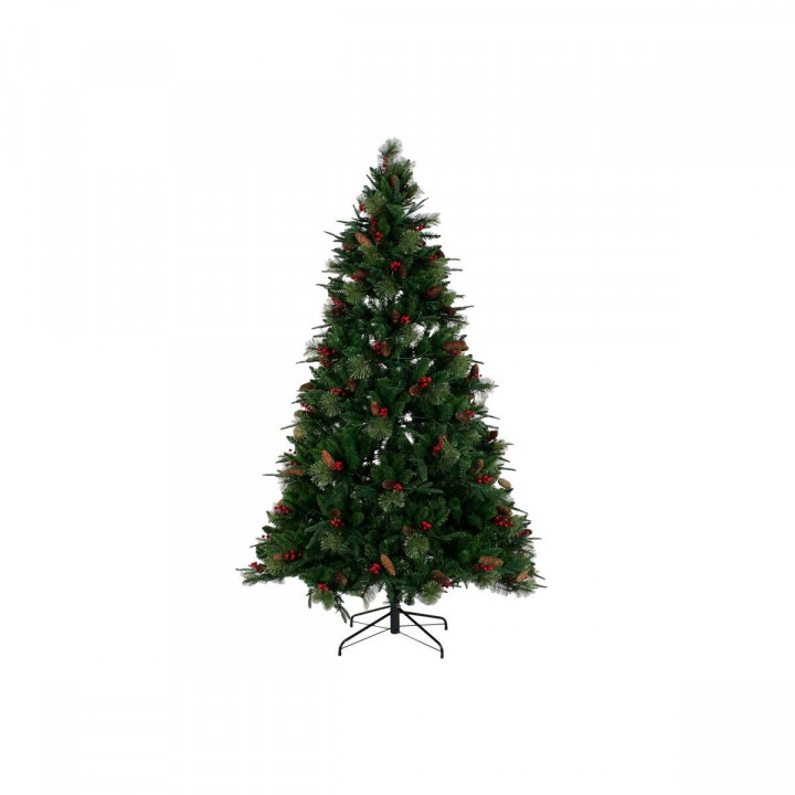 Sapin de Noël DKD Home Decor Rouge Vert Polyéthylène 100 x 100 x 180 cm