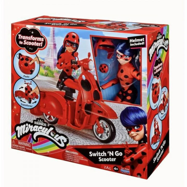 Actiefiguren Miraculous: Tales of Ladybug & Cat Noir Motorfiets