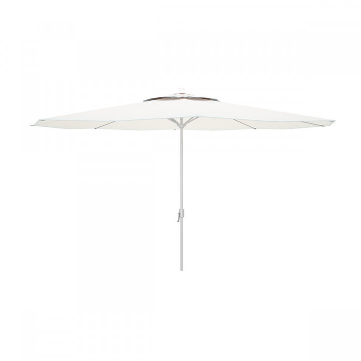 Marbueno Sombrilla Acero 8 Barillas D270 cm Polyester Blanca Jardin, Piscina y Terraza 10187