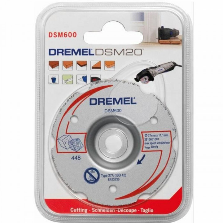 Disco da taglio Dremel S600 DSM20 carburo