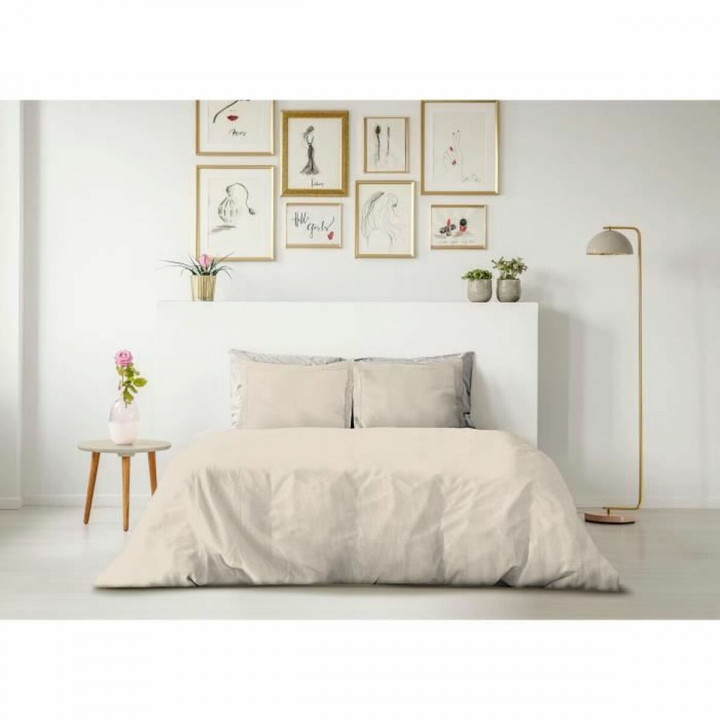 Dekbedovertrek set Lovely Home Beige Crème 240 x 260 cm