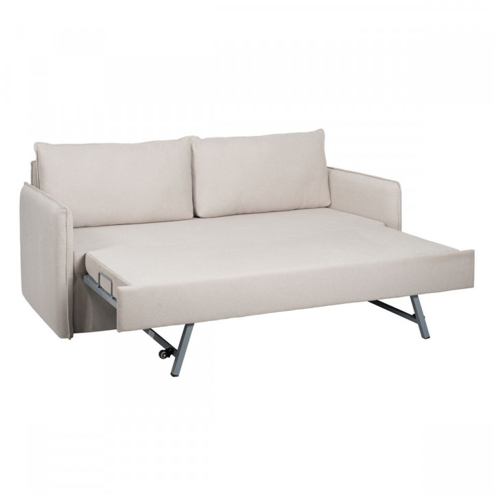 Sofá Beige Poliéster Lino 210 x 93 x 95 cm