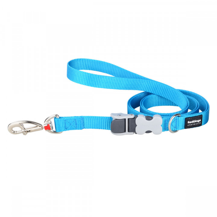 Dog Lead Red Dingo Turquoise
