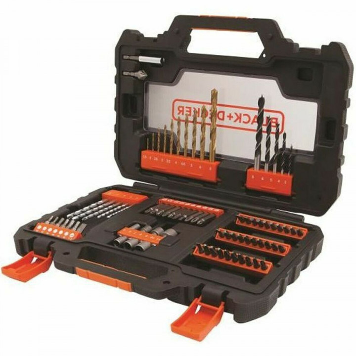 Drill bits and tits set Black & Decker A7231 76 Onderdelen