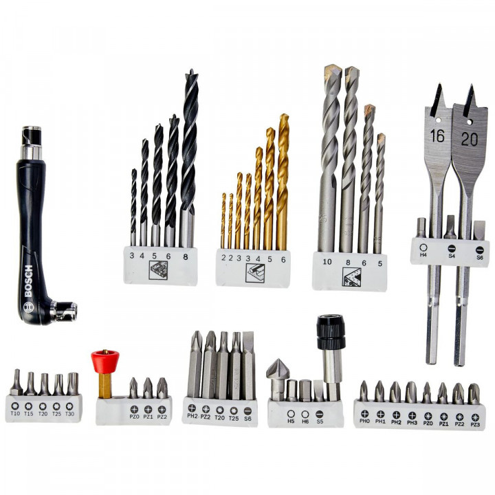 Drill bits and tits set BOSCH 49 Onderdelen