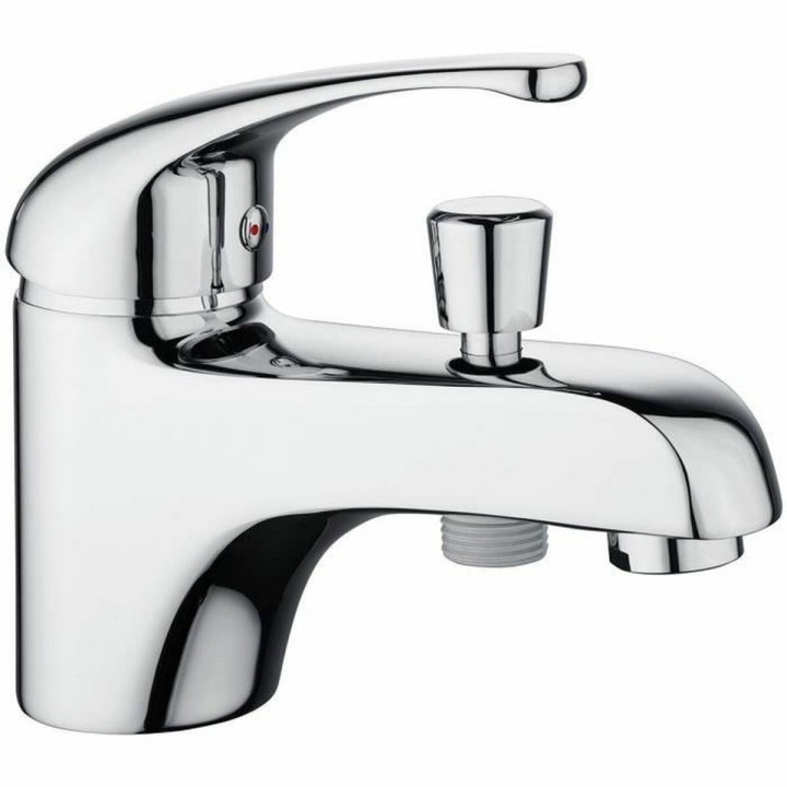 Tap mixer for shower Rousseau Fira White Chrome 12 x 14 x 21 cm