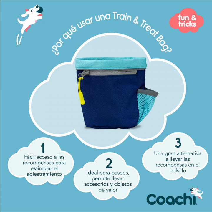 Alleshouder Coachi Train & Treat Blauw